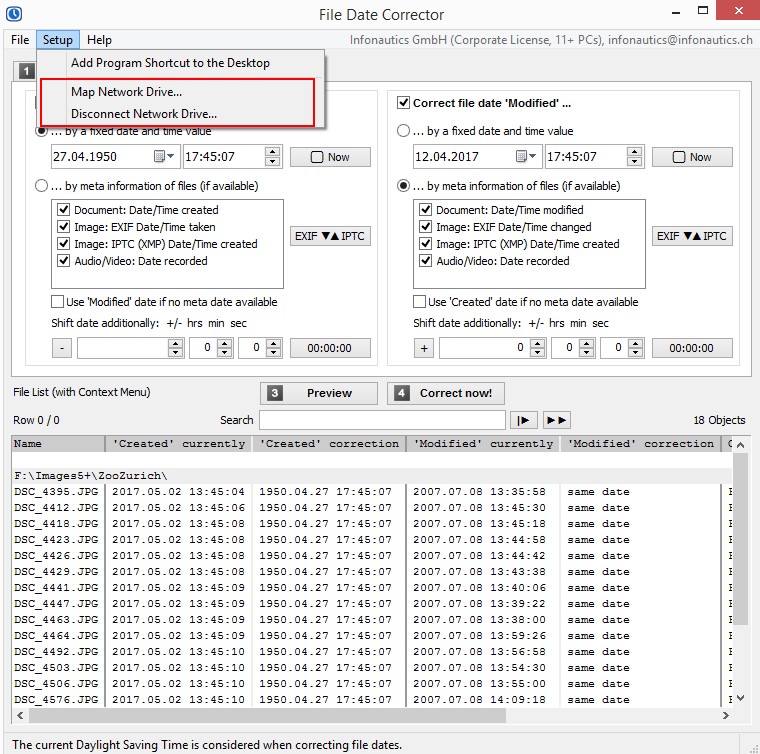 Assign Network Drive To Your Device And Enable Access By File Date Corrector